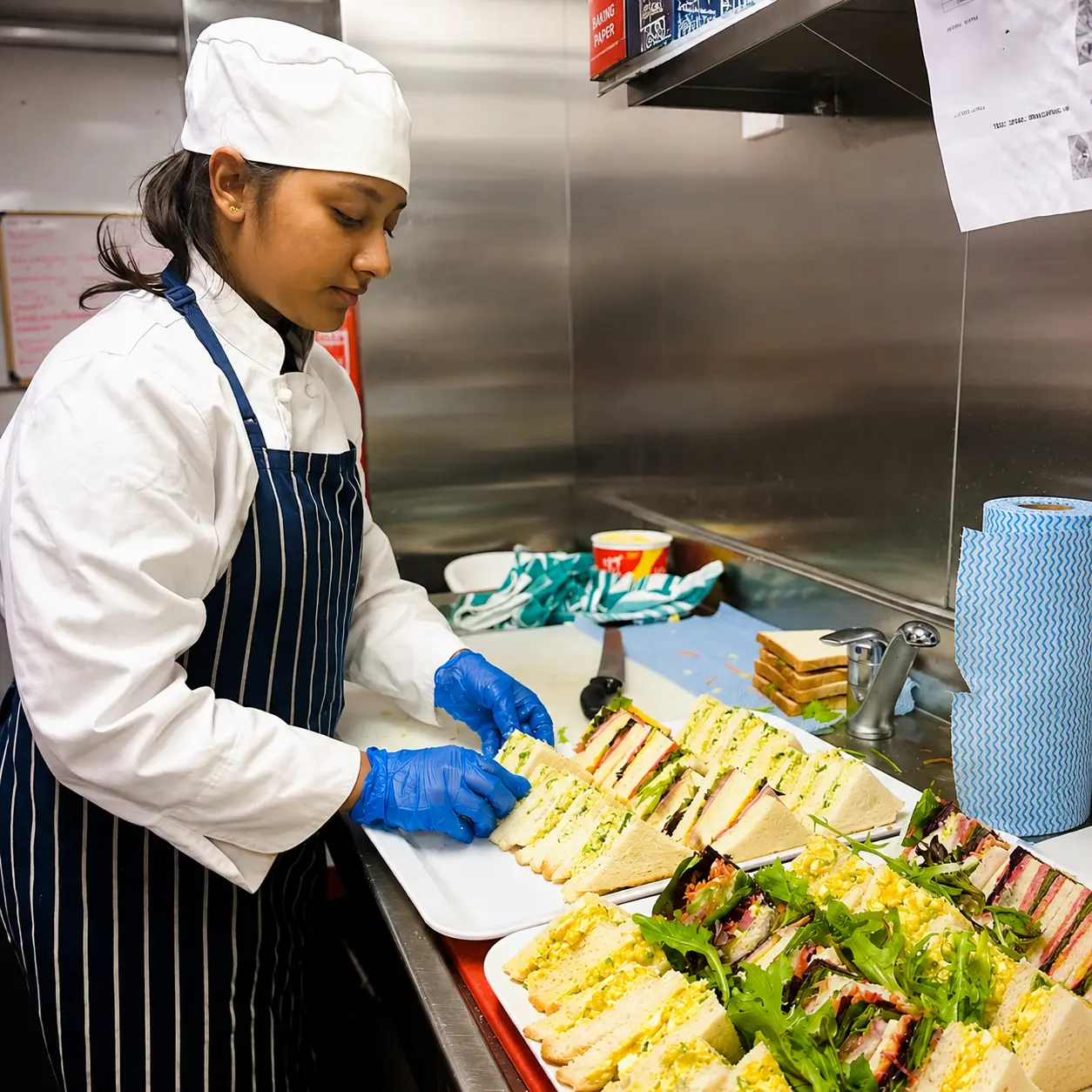 Chef preparing vibrant Sri Lankan dishes
